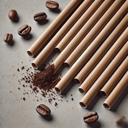 Bio afbreekbare rietjes (Coffee ground) 50 stuks